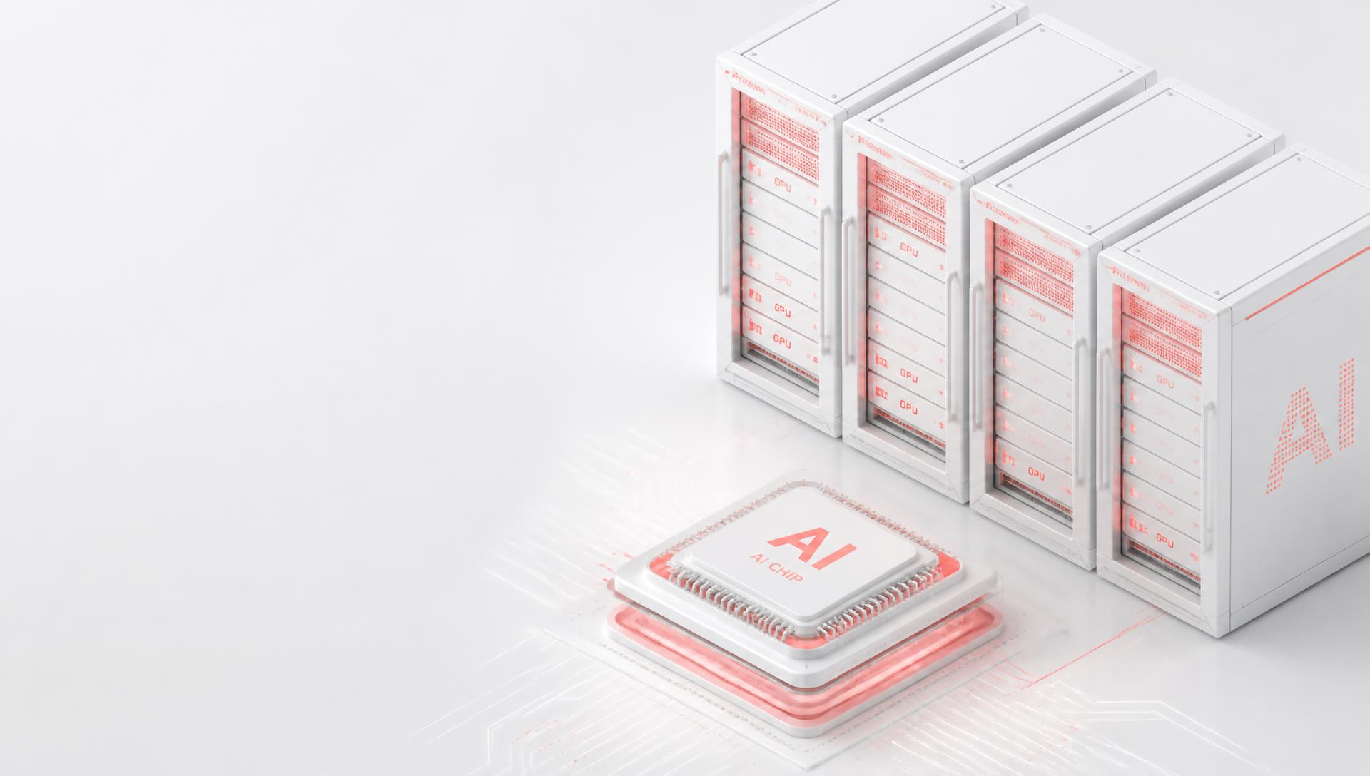 GPU 集群与 AI 算力示意